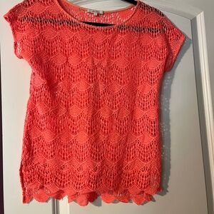 Ella Moss Pink Cropped Blouse